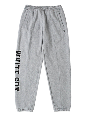 MLB MLB学院风系列 SS24 芝加哥白袜队  百搭舒适字母束脚休闲裤