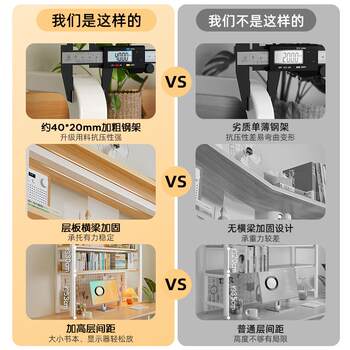 Desktop shelf hole plate iron art dormitory study desk office computer desk multi-layer storage bookshelf