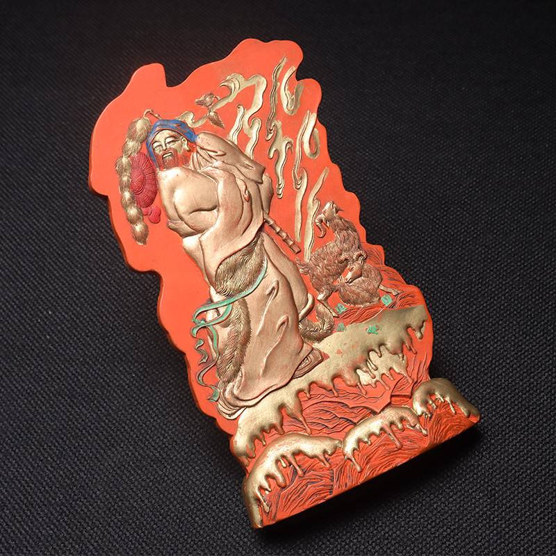 Su Wu Muyang] Four Treasures of Anhui's study, emblem ink, cinnabar collection, display ink, aged ink block, about 633 grams