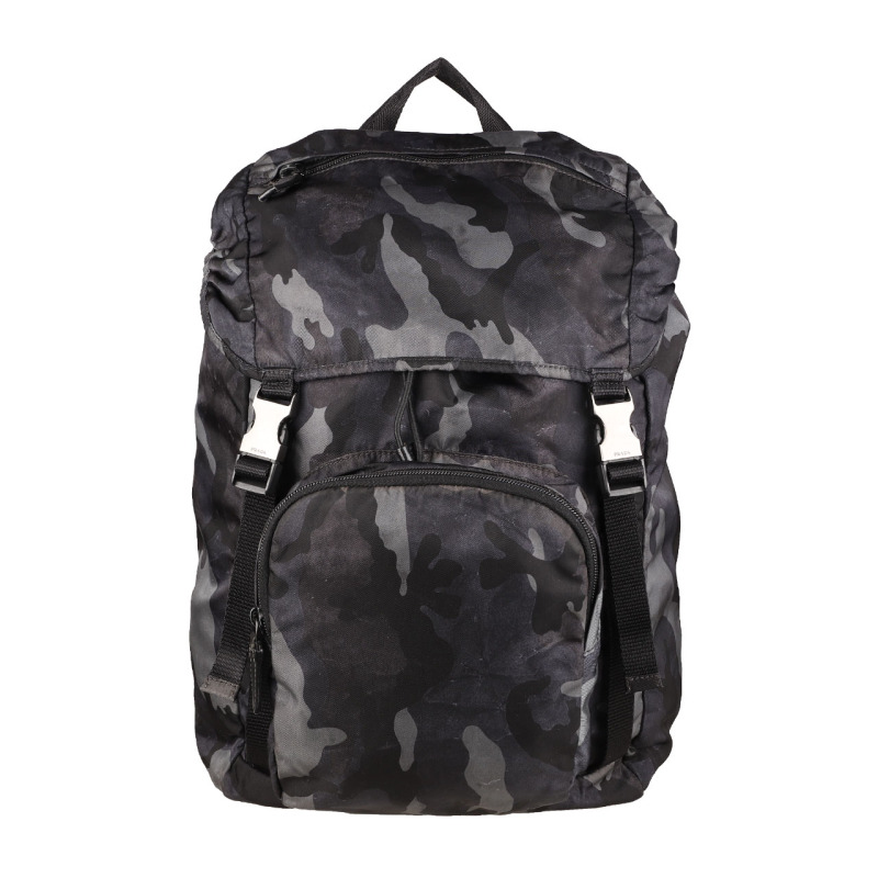 [8.5 New] Prada Prada Unisex Men's and Women's Nylon Backpack Travel Bag
