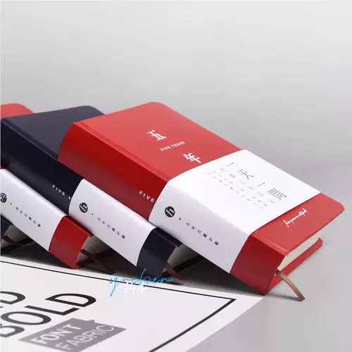 Пятилетний дневник первой временной серии, один вопрос в день, трехлетний блокнот, блокнот в кожаном переплете, литературный блокнот в стиле ретро, ​​сверхтолстая простая книга записей секретных рабочих встреч для девочек.