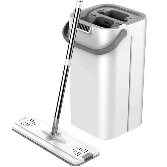 Mop bucket 2024 new style lazy hand-free hand-wash mop household one-mop clean flatbed mop
