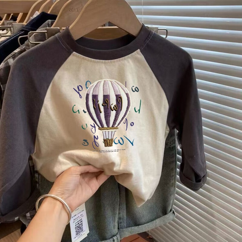 Cotton Children's Cartoon Long-Sleeve T-Shirt 2026 Spring and Autumn New Stylish Top for Young Boys and Girls Trendy Base Shirt Cotton Children's Cartoon Long-Sleeve T-Shirt 2026 Spring and Autumn New Stylish Top for Young Boys and Girls Trendy Base Shirt