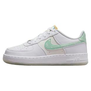 Easter 儿童板鞋 Air 白绿 低帮 Force 防滑减震 Nike 皮革