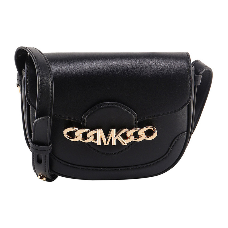 Unused Michael Kors/Michael Kors Hally Leather Black Women's Mini Shoulder Bag