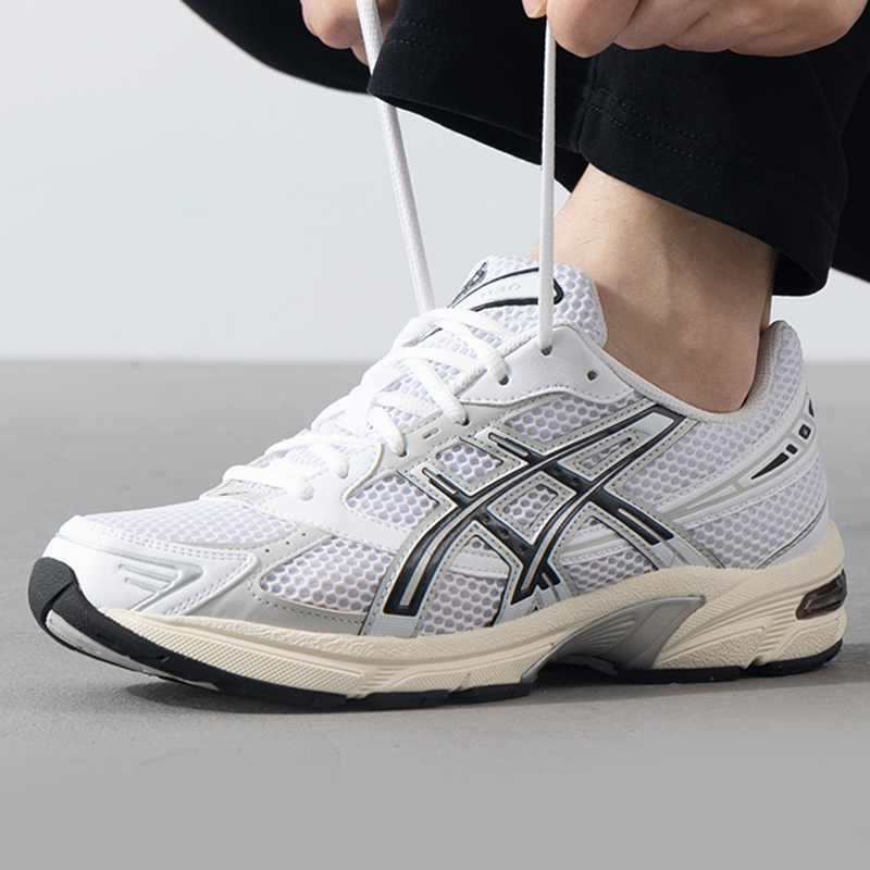 亚瑟士男鞋2025新款Asics Gel-1130 轻便舒适低帮跑步鞋1201A256 - 图1