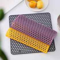 Creative multi-purpose kitchen sink protection hollow silicone thickened bowl plate cup and pot mat insulated anti-slip drain mat
