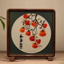 Suzhou embroidery pure handmade double-sided embroidery simple table setting Everything goes well new Chinese style ornaments and handicrafts collection for gift giving