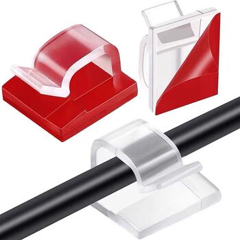 Car-mounted hole-free wire management device for wall stickers without traces on the wall, fixed self-adhesive snap-on cable wiring tool