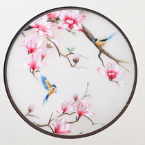 Hand embroidery collectible silk Bian embroidery works of provincial arts and crafts master Duan Xiping flowers and birds