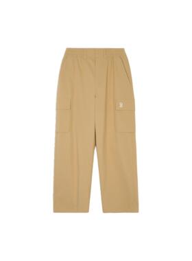 MLB SS24 波士顿红袜队  工装宽松logo标休闲裤 女款 棕褐色