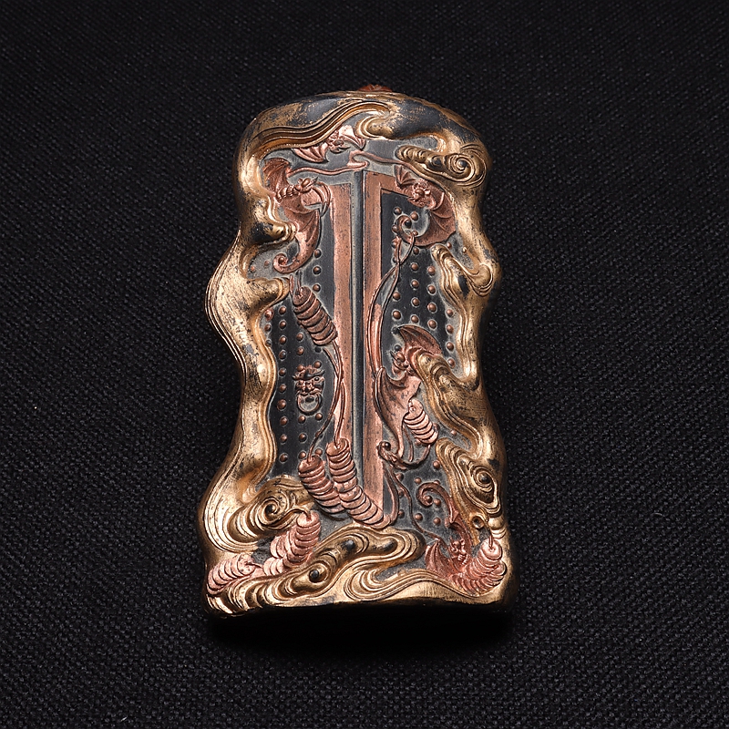 Five Fu Parting Menmeni Ink Genealogy Mold Old Objects Reengraving Ink 260 gr fine Smoked Ink ingots Pendulum Pieces Collection