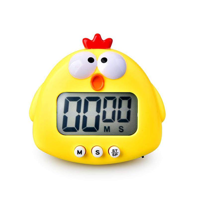 Extra Large Screen Cute Chick Electronic Timer Kitchen Baking Timer Student Study Reminder Countdown Timer