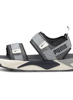 Puma/彪马RS Sandals皮革运动凉鞋男女同款黑灰色374862-04