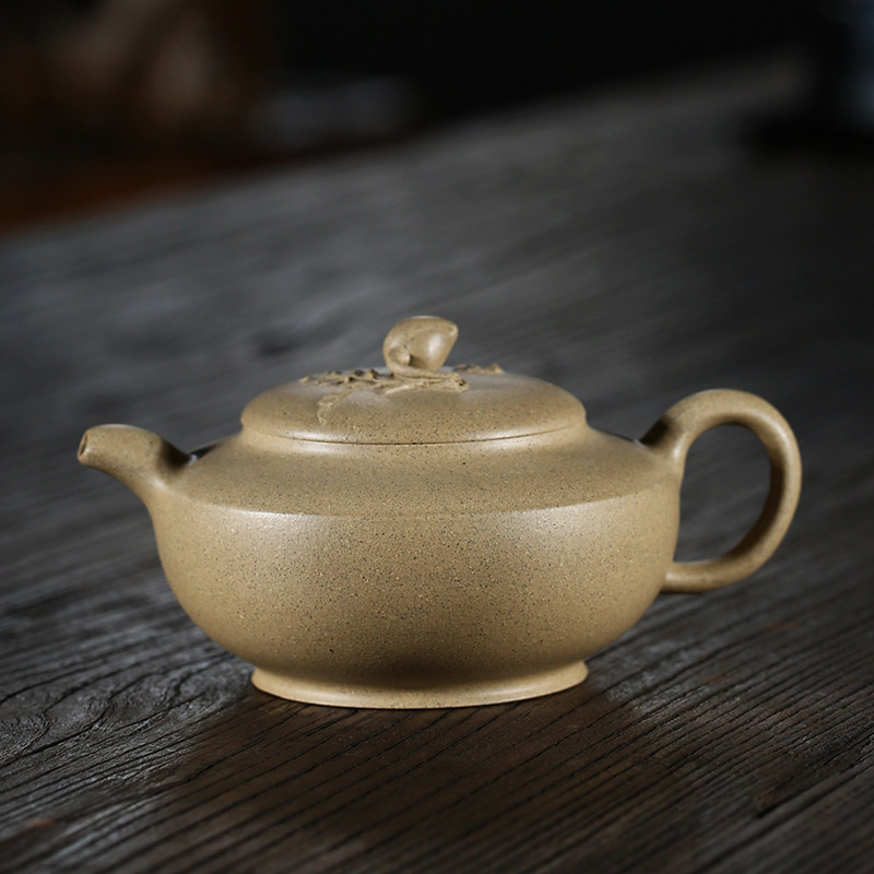 Great pro-ex-ex-genetic Underwriter State Engineering Week Teacher Ling Peuoto Mountain Green 240cc Yixing Purple Sand Teapot