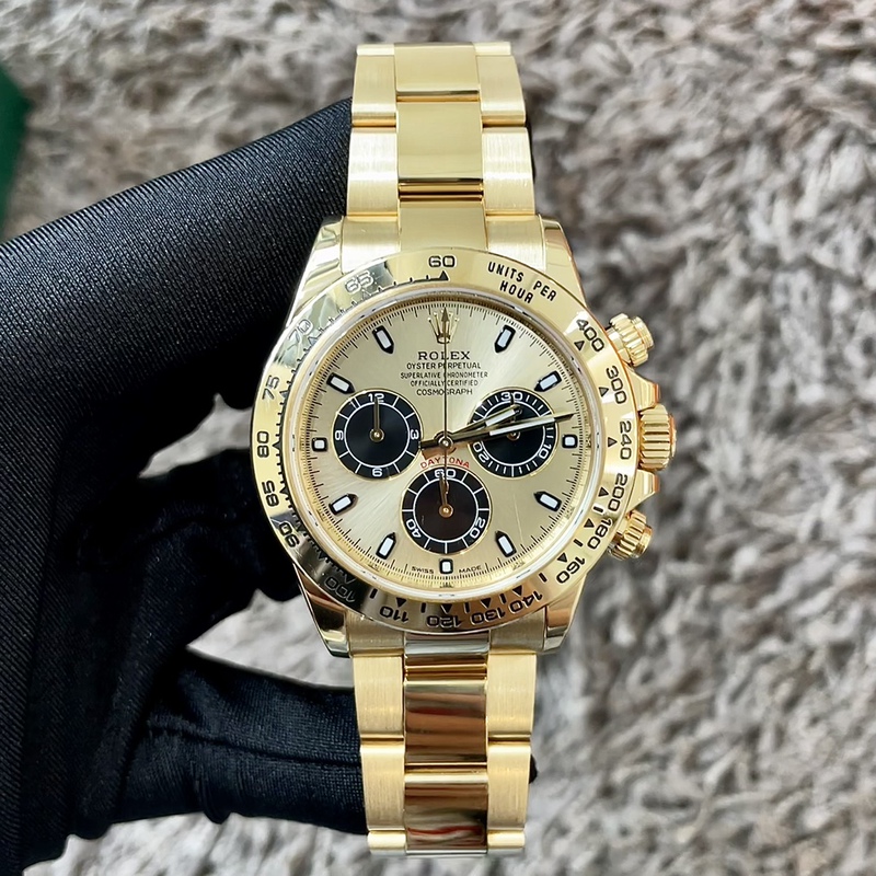98% New Full Set Rolex Daytona 116508 Chronograph Automatic Mechanical 18K Gold Watch Men's Wristwatch