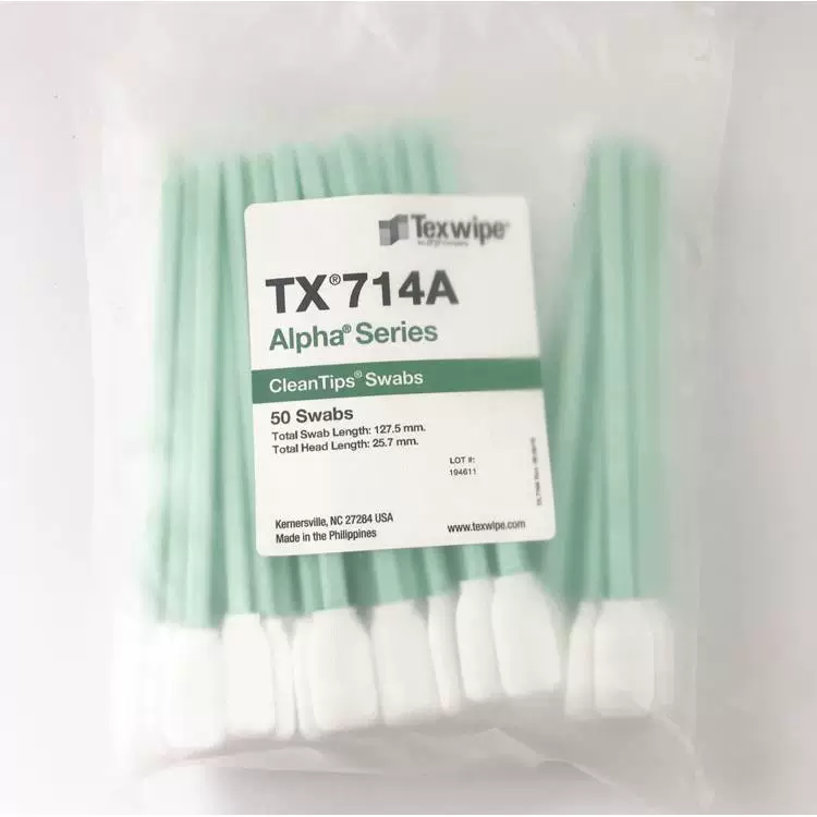 Хлопковая палочка Texwipe TX714A для очистки, чистый тампон-ватка, образец swab