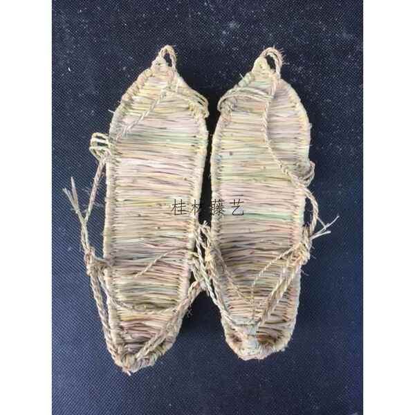 Straw Sandals, Handmade Straw Sandals for Men, Snow-Resistant Non-Slip Shoes, Performance Props, Dance, Red Army Long March