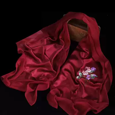 Handmade embroidery patchwork scarf
