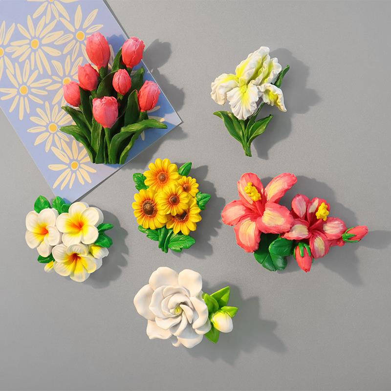Fresh and Simple Plumeria Resin Fridge Magnets, Sunflower Magnetic Stickers, Pastoral Flower Creative Whiteboard Magnets, High-Quality Magnetic Stickers Fresh and Simple Plumeria Resin Fridge Magnets, Sunflower Magnetic Stickers, Pastoral Flower Creative Whiteboard Magnets, High-Quality Magnetic Stickers