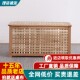 Solid wood storage box can be seated and organized box Nordic large household clothing sorting box sofa side bed and breakfast tea table