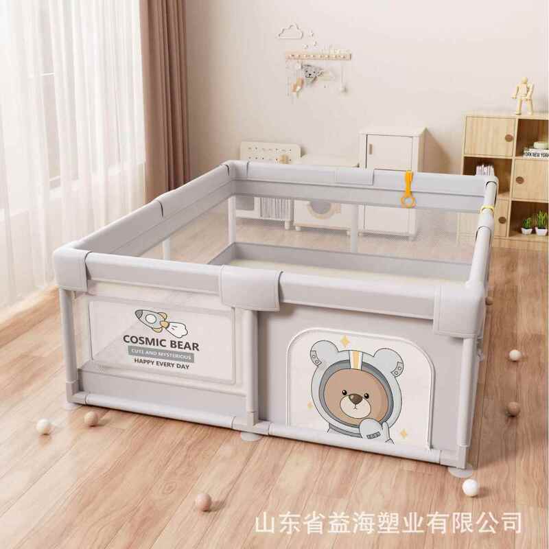 Children's Playpen Baby Bed Rail Anti-Collision Crawling Mat Fabric Amazon Safety Protection Jiayin Foreign Trade Qiaolexiong