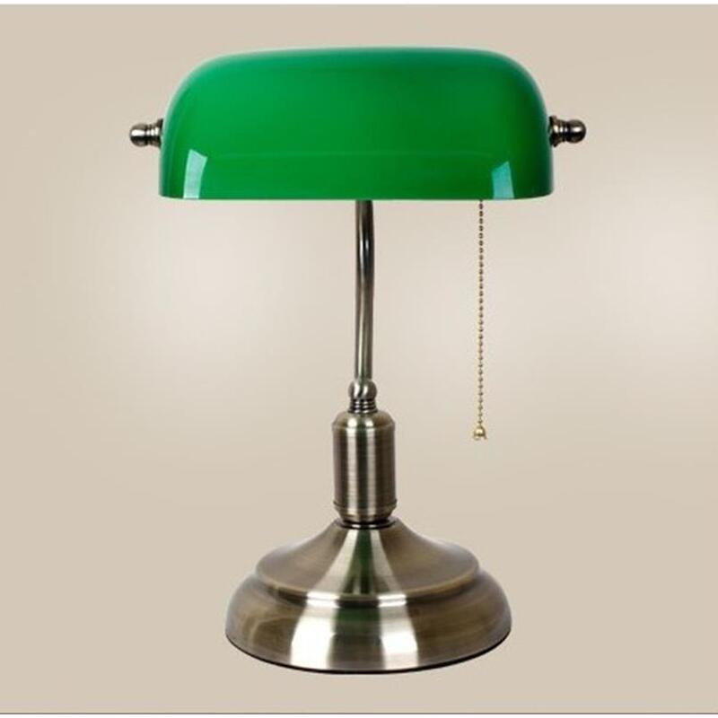 Bank Desk Lamp Old Shanghai Antique-Style Shell Cover Acrylic Chinese Retro Green Lampshade Glass Lighting Accessories Bank Desk Lamp Old Shanghai Antique-Style Shell Cover Acrylic Chinese Retro Green Lampshade Glass Lighting Accessories
