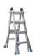 Aluminum Alloy Telescopic Ladder from a Manufacturer, Suitable for Home Use, A-Frame Ladder, Engineering Ladder, Adjustable Folding Ladder for Air Conditioning Installation