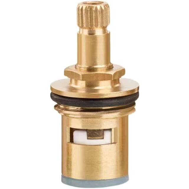 Universal faucet valve core all-copper 4-minute quick-open faucet core triangle valve single hot and cold water ceramic accessories