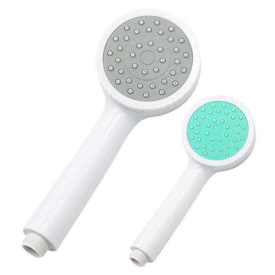 Solar-Powered Pressure-Free Shower Head, White Color, Detachable and Washable, Handheld Showerhead for Home Use, with Pressure-Boosting Shower Head