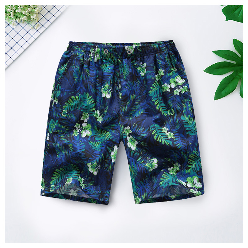 Quần bơi nam boxer năm điểm áo tắm lỏng quần đi biển chống mite nam kích thước lớn quần bơi thiết bị spa - Nam bơi đầm quần đùi bơi nam