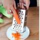 Multi-Functional Kitchen Tool for Peeling and Slicing Cucumbers, Thickened Stainless Steel Grater with Four-Sided Shredding and Hand Guard