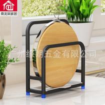 Kitchen shelf stainless steel plate frame counter installation household shelves to the floor cutting board