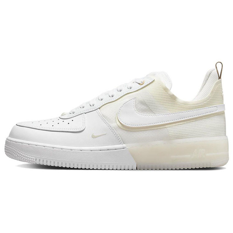 Nike Air Force 1 React 低帮 板鞋 男女同款 白黄