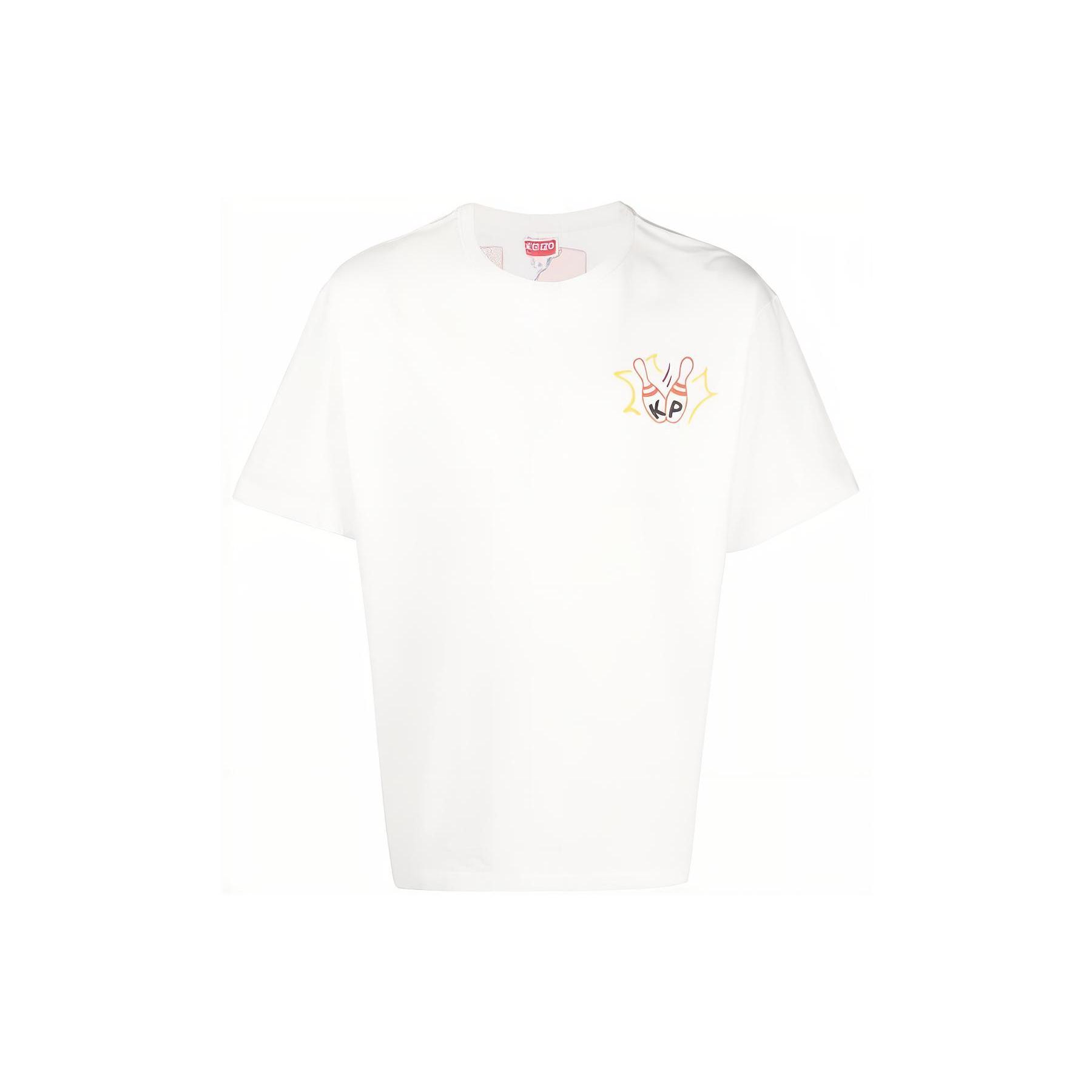 KENZO SS23 BOKE BOY系列 卡通印花圆领套头宽松短袖T恤 男款