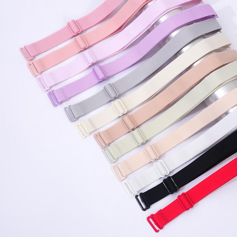 Non-Slip Detachable Bra Straps, Exposed Bra Straps, Bra Accessories, Replacement Wide Elastic Shoulder Straps for Off-The-Shoulder Necklines