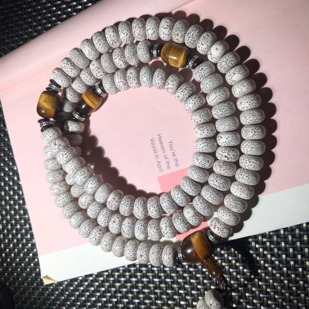 Picking up leaks Star Moon Bodhi 9x13mm Bodhi child first month high cipher text play Buddha beads rosary hand chisel large size