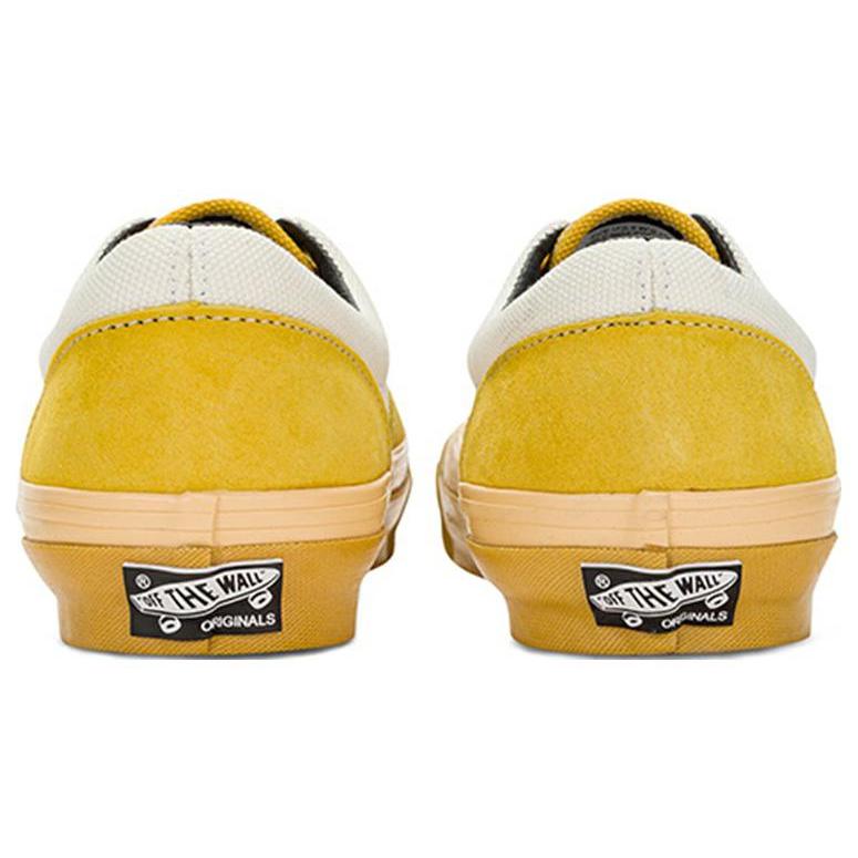 Vans Vault OG Era LX 防滑耐磨 低帮 板鞋 男女同款 黄白 - 图1