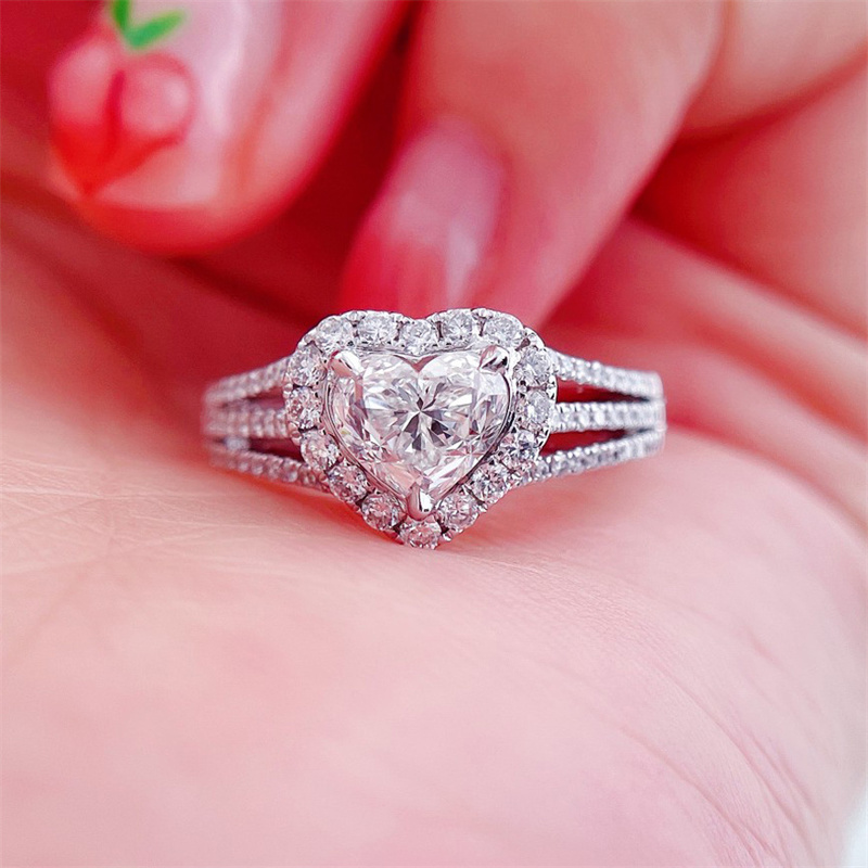 [Igi Lab-Grown Diamonds] 1 Carat D/Vs1/2Ex/N Lab-Grown Diamond 18K Gold Diamond Ring Zs