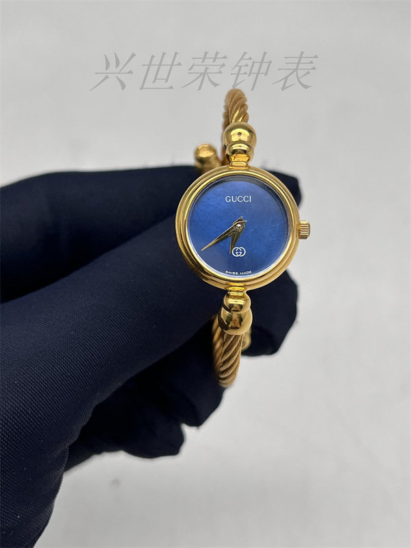 Fixed Price [9.8/10 Condition] Gucci Second-Hand Watch Jewelry Watch Sapphire Blue Hope Goddess Quartz Watch
