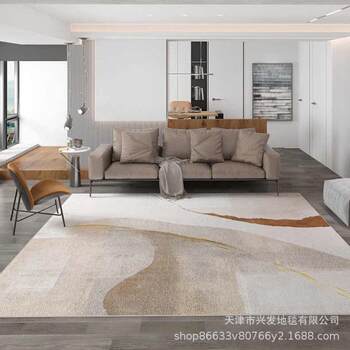 Thickened living room large carpet now simple and light luxury nordic home study bedroom full sofa carpet bay window floor mat