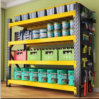 Perforated plate round hole standard medium-sized 60-wide storage shelf tool storage thickened version with frame comes with hook tie