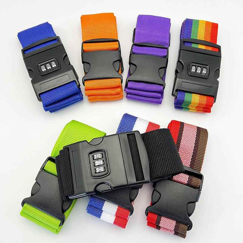 Color-Coded Luggage Binding Straps to Prevent Misidentification, Travel Suitcase Packing Straps, Trolley Suitcase Straps