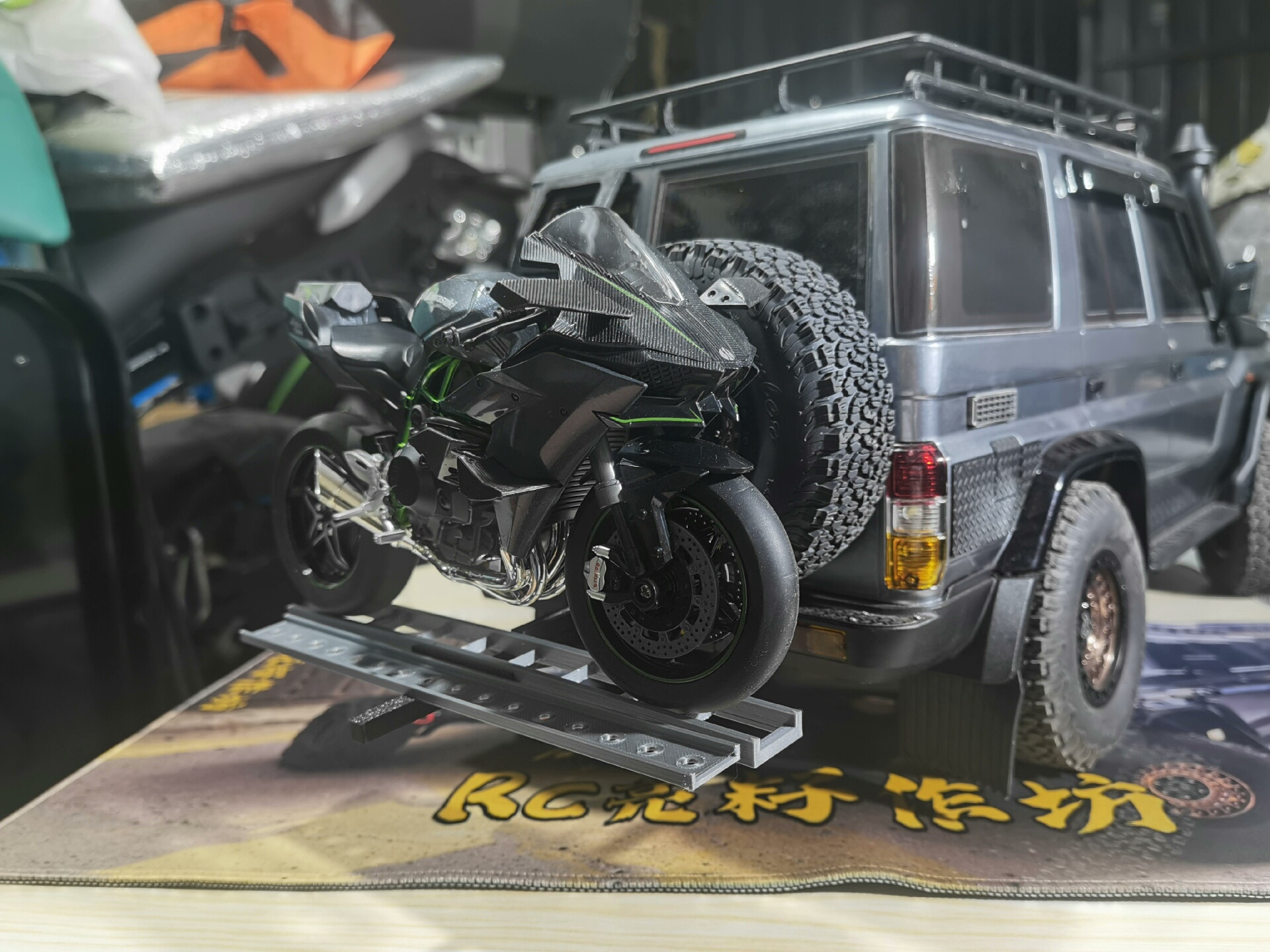 攀爬车心情件后尾架摩托车架自行车架仿真心情件1比10和1比8Taobao Vietnam