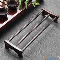 Ebony Kung Fu tea cup storage rack single layer cup drying rack tea set drain rack solid wood cup holder tea ceremony accessories