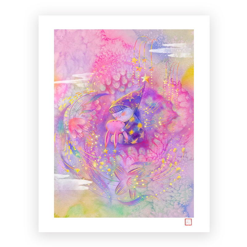 (Limited-time Pickup Direct Purchase) Design Master Award Tong Tong (Good Dream) Limited edition Painting Signature Stamp-Taobao