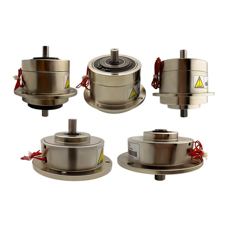 Za Miniature Magnetic Powder Brake Clutch Small Baogema Tension Controller Electromagnetic Powder Shaft Dual Shaft
