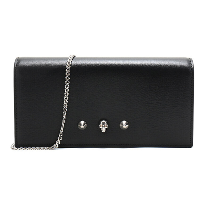 Unused Alexander Mcqueen Leather Black Women's Medium Shoulder Bag Unused Alexander Mcqueen Leather Black Women's Medium Shoulder Bag