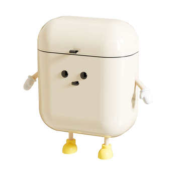 Wall-mounted trash can household multi-function kitchen dormitory dormitory bedside living room with cover storage trash can storage rack