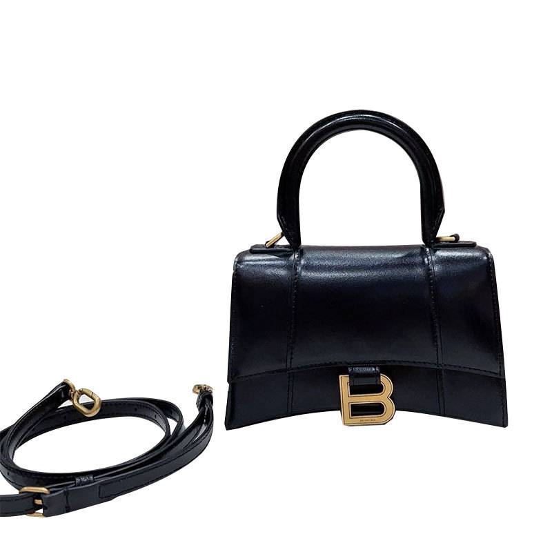【 50% off Instant Purchase 】98% New Balenciaga Black Leather Hourglass Crossbody Bag for Women 【 50% off Instant Purchase 】98% New Balenciaga Black Leather Hourglass Crossbody Bag for Women